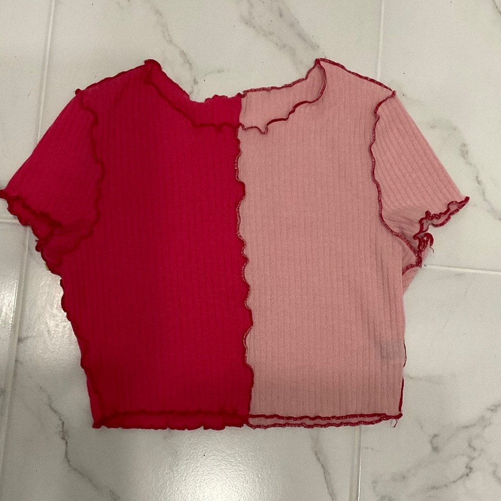 Two tone Shein Crop Top